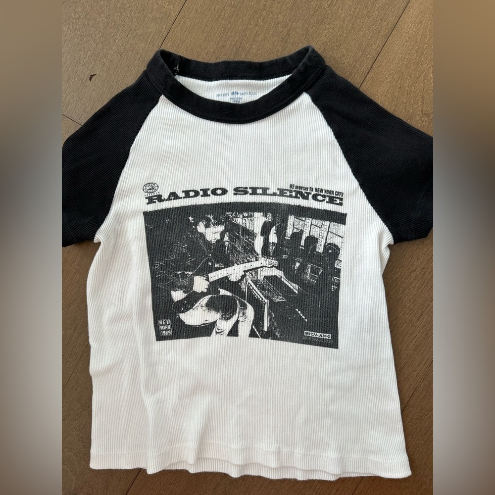 Black and white graphic t shirt